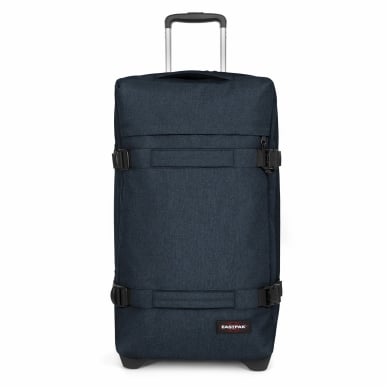 Eastpak Travel-Reisetasche Transit'r L (121 Liter) mit Rollen Triple Denim blau